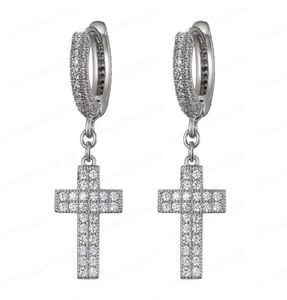 Gold Silver Colors Ice Out CZ Cubic Earrings for Girls Women Hip Hop Jewlery Nice Gift for Friend8330435