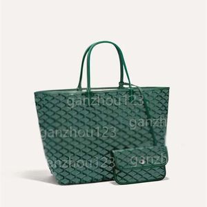 Borsa tote di design Borse a tracolla classiche Borsa in pelle di tela Borse per la spesa da donna di lusso Borse da tasca interne galleggianti di grande capacità Verde Marrone