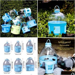 Airless Bottles Wholesale Matic Bird Waterer Water Feeder Container Durable Plastic Drinker 2L 4L 6L 8L 10L 12L Pet Supplies Drop De Ot2Hs