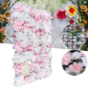 Декоративные цветы Цветочная настенная панель Искусственные розы Гортензии Декор Свадебные украшения 24 