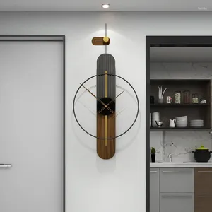 Wall Clocks Personalized Clock For Living Room Decoration Minimalist Creative Luxury Hanging Art