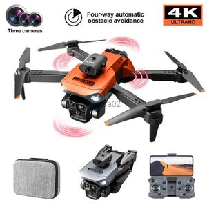 Drones K6 Max Drone 3-Camera 4K Professional HD 4-Way Obstacle Avoidance Optical Flow Positioning Hovering Aerial Toy YQ240217