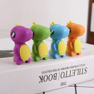 20 Pcs Creative Dinosaur Eraser Independent Packaging Detachable Student Prize Rubber Stationery Wholesale 240124