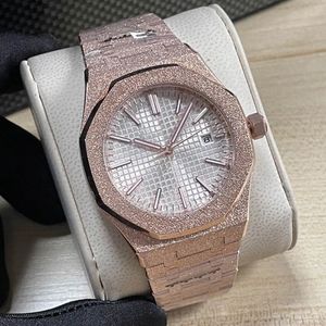 Designers tittar på män klockor 41 mm urtavla automatisk kedja mekanisk armbandsur rostfritt stål rems affärsolvtur Montre de luxe