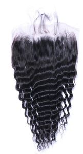 Brazilian Deep wave 13x4 Lace Frontal Closures Part 100 Unprocessed Virgin Human with Baby hair ship8148013