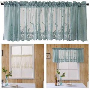 Curtain 1 Panel Elegant Lace Coffee Cafe Window Tier Curtain Kitchen Dining Room Home Decor