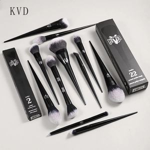 Kat Von D Make-up-Pinsel-Set, Foundation, Rouge, Highlight-Concealer, Puder, formender Lidschatten, KVD-Marke 240131
