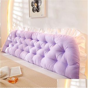 Cushion/Decorative Pillow Cushiondecorative Pillow Tatami Headboard Pink Bed Slee Neck Body Bedside Cushion Large Backrest Support Bol Dhxgi