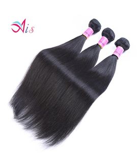 7a grau cabelo humano 828 polegadas peruano brasileiro indiano sedoso cabelo humano reto tecer 3 pacotes extensões de cabelo para party7430156