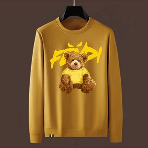 2024 Spring Autumn Character Letter Print Mans Hoodies Cotton Pullover Fashion Jackets O-Neck Långärmad herrtröjor HSCGQ011