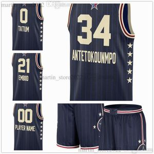 2024 All-Star Basketball Jerseys Giannis Antetokounmpo Haliburton Lillard Embiid Jayson Tatum Adebayo Banchero Brown Brunson Maxey Mitchell Randle Barnes Young