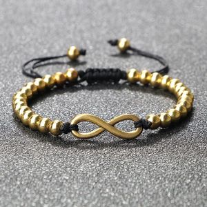 Link pulseiras na moda contas de cobre pulseiras para homens e mulheres sorte árvore da vida pingente trançado corrente de pulso yoga jóias charme presente