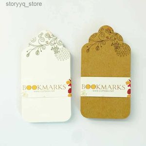 Etiket Etiketleri Beyaz Kraft Kağıt Etiketleri Hediye Asma Etiket Etiketler Baskılı DIY Bookmark Ambalaj Dekorasyon Mesaj Kartları Parti Malzemeleri 20 PCS Mix Q240217