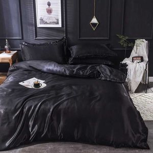 Sängkläder sätter svart täcke täckning 220x240 fall 3pcs200x200 quilt coverbed cover 150x200 QQueen/king size sängkläder setbed blad