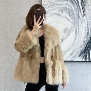 Women's Jackets Winter Simulation Hair Short Fur Warm Coat Senior Design Sense Of Charm Women Fashion Temperament 2024