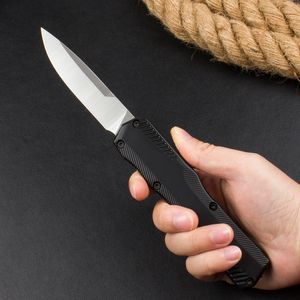 KS 9000 AUTO Tactical Knife D2 Black/Stone Wash Blade CNC Zn-al Alloy Handle Outdoor Camping Hiking EDC Pocket Knives with Retail Box
