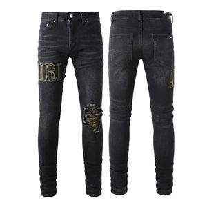 Amirs Designer Mens Jeans Roxo Moda Calças Retas Marca New Real Stretch Robin Rock Revival Cristal Rivet Denim 2 IIN3