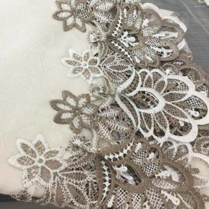 Table Cloth Round Tablecloth Lace Floral Cover Dustproof Festival Home Wedding Birthday Christmas Party Decoration