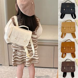 Fashion Designer Kids Baby Leather Backpacks Youth Girls Princess Casual Classic Shoulder Bag Candy Handbags Cartoon Purses Mini Tote Crossbody Messenger Bags