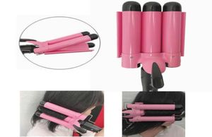 Profesjonalne włosy Curling Iron Triple Barrel Curler Irons Irons Wave Fael Waver Stylowe Narzędzia Włosy Styler Wand26109778558460