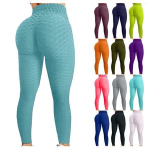 Active Pants Women's Bubble Hip Lifting Exercise Fitness Running High Waist Yoga