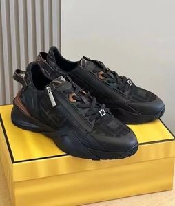 Berömda varumärken män flödestränare skor cykel tyg patent läder blixtlås sneaker plattform sula mesh andedräkt sneakers utomhus grossist rabatt casual vakna eu38-46