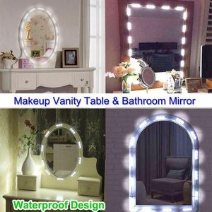 Remsor 5 m tocador con espejo makeup spegel ljus sträng USB 5v toalettbord badrum lamptejp ledar fåfänga smink320y