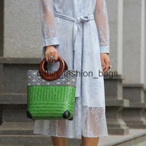 TOTES RETRO JAPOMESE BAMBOO TORB BRAIDED Women Literary Młodzieżowa ceremonia herbaty Torebka 24217