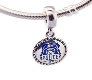 Police Charms Beads S925 Srebrne dopasowanie do DIY Jewellery Branslet Eng79116954 H82822080