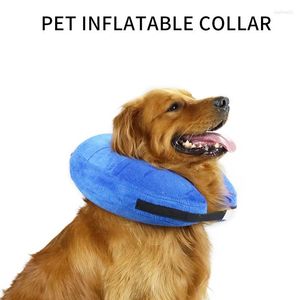 Dog Collars Pet PVC Inflatable Collar Protect From Bite Neck Ring Elizabeth Cat Anti Lick Beauty XS-XL