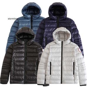 Designer High-Quality Down Jacket - Unisex Canada Crofton Hooded Parka White Duck Down Winter Outerwear S-XXL