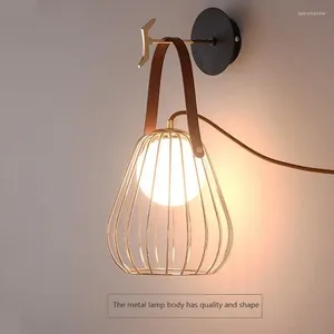 Wall Lamps Nordic Glass Lamp Industrial Light Bedroom Becoration Decoration Home Dressers BedsideTable Nightlights Sofa Headboards