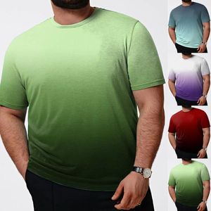 Camisetas masculinas Moda Primavera Verão Casual Tamanho Grande Manga Curta O Pescoço Blusa Top Impressa