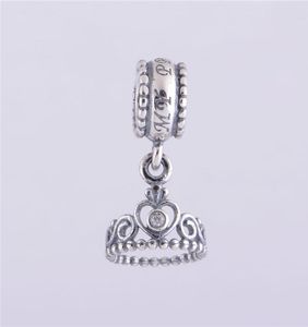 5 PCSlot Princess Tiara Charms Pendant Authentic 925 Sterling Silver Fits For Diy Style Armband 791117CZ H97338069