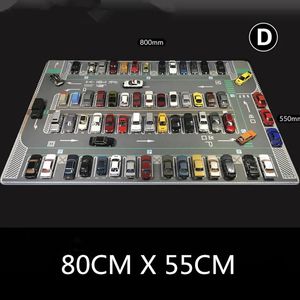 80CM 1 64 Scale Model Car Scene Mat Large Parking Lot Mat for Diecast Vehicle Scene Display Toy Mouse Pad Scene Show Toy 240201