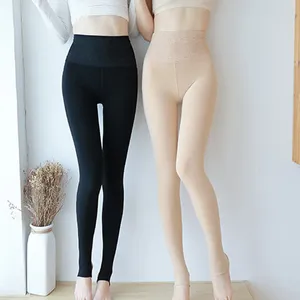 Yoga kıyafetleri moda kadın artı kadife gündelik kışlık sıcak elastik tozluk pantolon pantolon legging katı all-fatch kadınlar #n