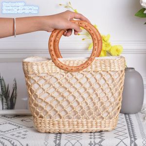 Bolsas de ombro por atacado Bolsas de ombro de verão Viagem de férias de crochê ocas