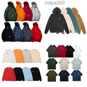 Мужская толстовка с капюшоном Carhart Designer Hoodie Pullover Jacket с капюшоном Свободная хип-хоп с длинным рукавом Повседневная одежда с принтом Carharttlys Рубашка с коротким рукавомGY5S GY5S