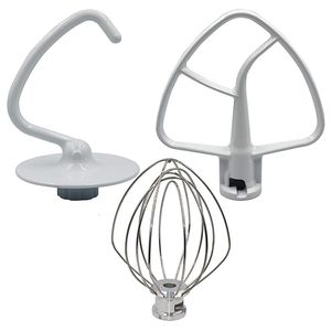 Mixer Kit for KSM150 Includes Dough Hook Wire Whip and Coated Flat Beater 3 Pieces Stand Mixers Repair Set Compatible 240129