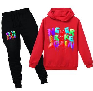 Teenmiro 2-teiliges Kinder-Kleidungsset, langärmelig, mit Kapuze, Sweatshirt, Hose, Junge, Mädchen, Sportkleidung, Teenager, Baumwolle, Sportbekleidung, Kinder-Outfits 9561863