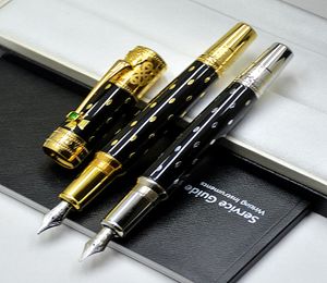 Limitowana edycja Elizabeth Black Writing Fountain Pen Top Wysokiej jakości materiały biurowe biznesowe z numerem seryjnym i luksusowym człowiekiem C8759603