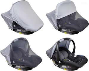 Części do wózka pokrywa siedzenia dla niemowląt z okładem słońca Otwarte okno oddychające siatkę przed komarami i słonecznymi wiatrowoodpornymi akcesoriami 5609856