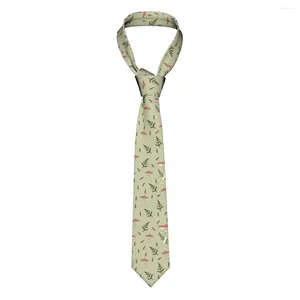 Bow Ties Casual Arrowhead Skinny Wild Rosehip Berries mönster slips Slim Tie för partiellt formellt