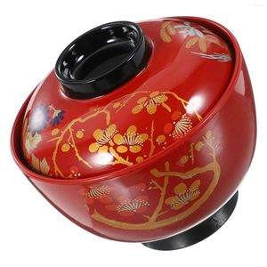 Geschirr-Sets, Reisschalen, japanische praktische Reissuppe, Pho, asiatisch, multifunktional, mit Deckel, Gaiwan-Deckel-Servieren