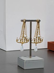 Orecchini pendenti Lampadario retrò a candelabro Design esagerato Stile non tradizionale Orecchini personalizzati