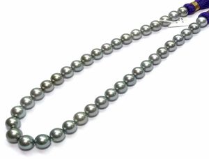 Gioielli di perle pregiate Collana con filo di perle di Tahiti dei Mari del Sud naturali GRIGIO di alta qualità da 1213 mm3027224