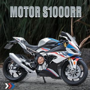 1 12 S1000RR Die Cast Motorcycle Model Toy Vehicle Collection Autobike Shork-Absorber Off Road Autocycle Toys Car 240201