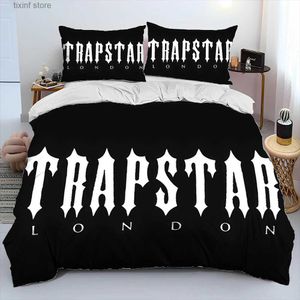 Bedding sets Trapstar London Popular Fashion Comforter Bedding SetDuvet Cover Bed Set Quilt Cover caseKing Queen Size Bedding Set Kid T240218