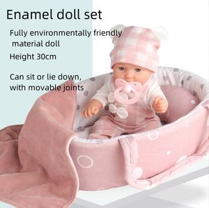 Puppen Neugeborenes Comfort Home Puppenspielzeugset Simulierte Puppe Babypuppenset