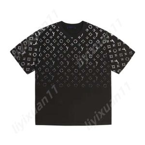 Lüks Mallar Erkekler Viutonity T Shirt Tasarımcısı Yeni gündelik Louiseity gömlek kırışıklık dirençli klasik yıldız şekilli mektup deseni çift tam baskı vl logosu 9638